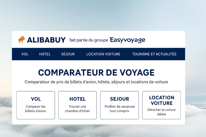 Comparateur Alibabuy avis du groupe Easyvoyage – vols, hôtels, séjours et locations